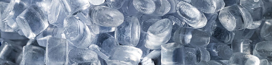 Clear plastic resin