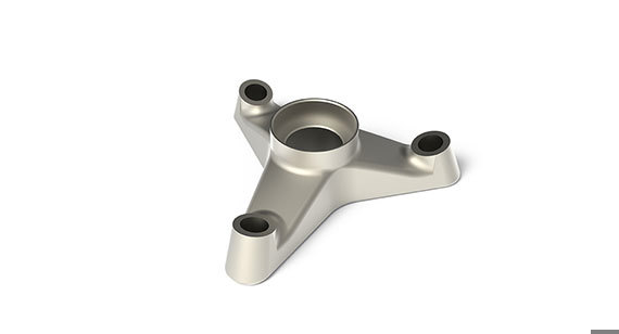 5-axis cnc machining part made from titanium