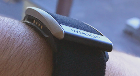 Whoop Inc black injection molded wearable device