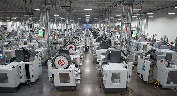 Machine Shop Floor at Protolabs