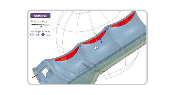 Example of interactive CAD model