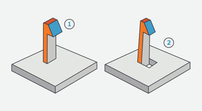 undercuts on injection moulded parts