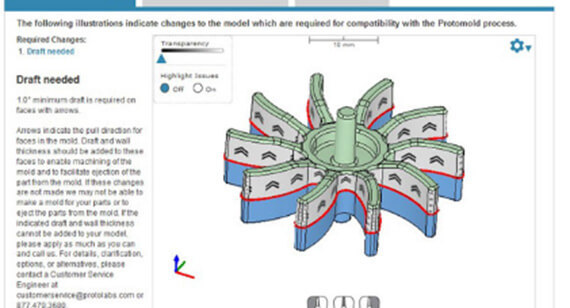 Darstellung Formschräge