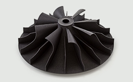 black 3d printed mjf impeller