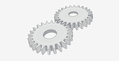 injection moulded plastic gears illustration of friction and wear