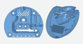 3D CAD model of DipJar's enclosure