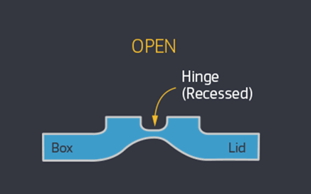 Injection moulded living hinge