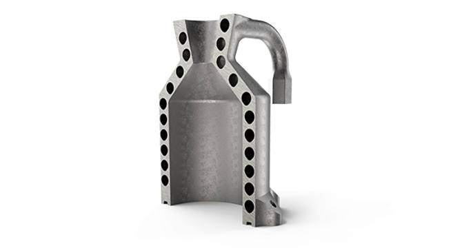 DMLS 3D Printed aerospace part