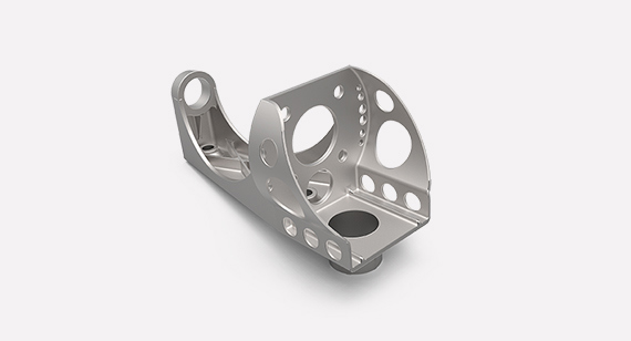 direct metal laser sintered metal bracket part for automotive use