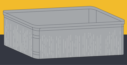 pezzo stampato in plastica con difetti estetici