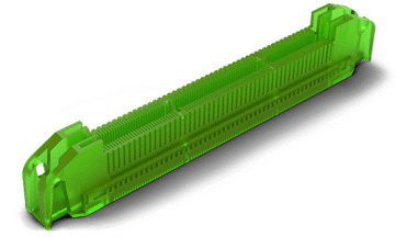 Parte stampata in 3D MicroFine Green