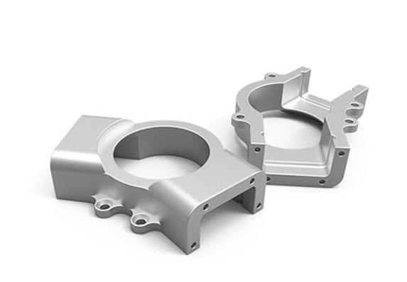 two milled metal parts