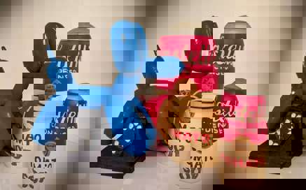 Dog & Bone art project created by Eli Castelli