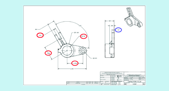 Red and blue circles indicate certain design preferences