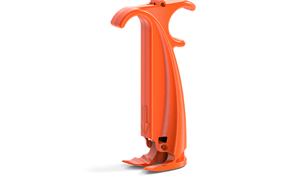Orange plastic part