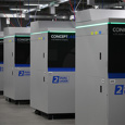 Row of SLA 3D printers