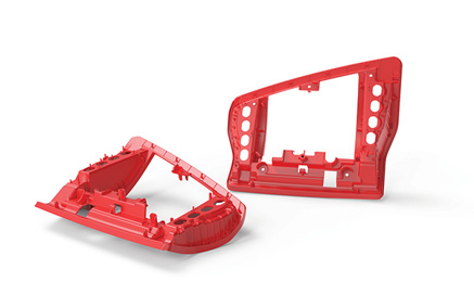 red injection moulded parts