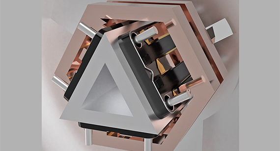 Concept for the IAAPS’ single piece triangular element in the center of the inverter