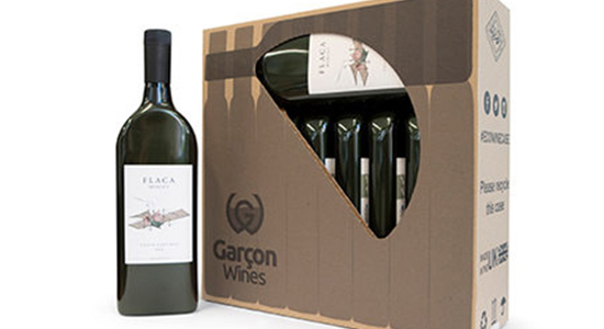 Garçon Wines’ flat bottle design