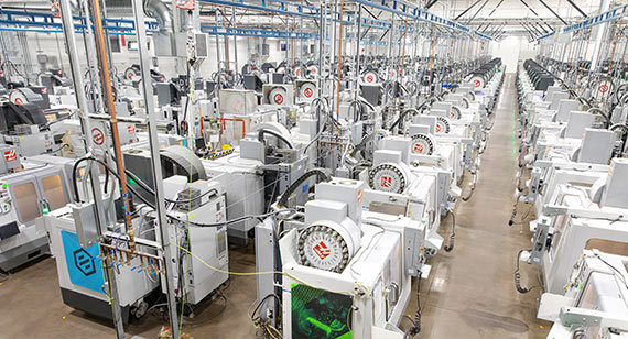 Machining facility at Protolabs