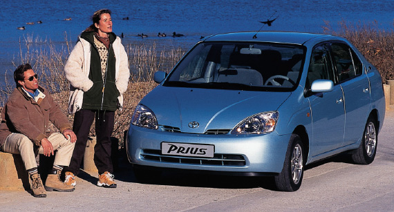 First ubiquitous Toyota Prius in 2000.
