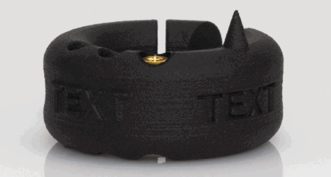 Pièce imprimée en SLS avec un nylon