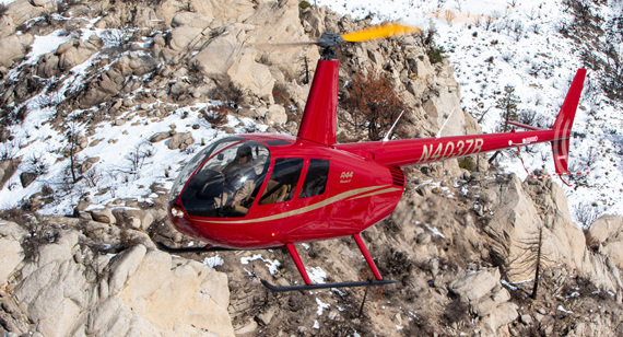 Electric helicopter. Photo courtesy Robinson Helicopters.