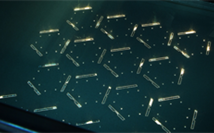 DMLS powder is sintered with a high-powered laser into fully dense parts