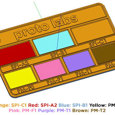 injection moulding surface finish colour-coded sample