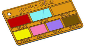 Color coding custom finishes example