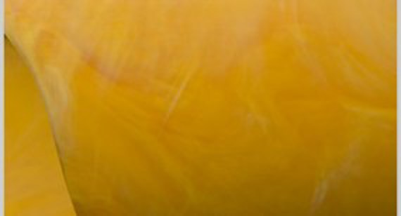 Sample of swirling effect from a nylon material with yellow colorant.