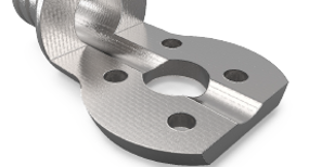 Aluminium Bauteil aus der 5-Achs Bearbeitung