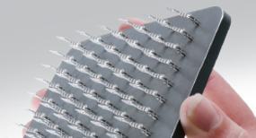 Medical component with fine features built with DMLS