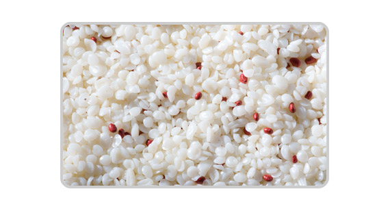 Colourant mixed with base resin to create final coloured part