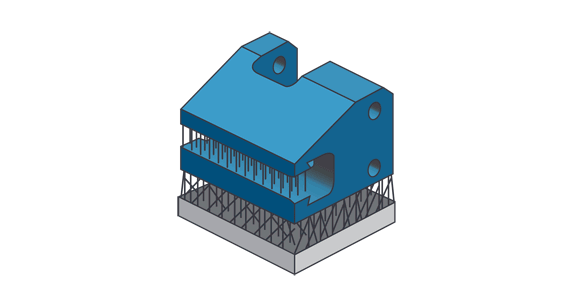 Support structures help prevent warp