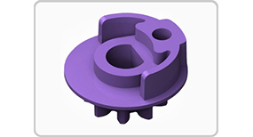 Illustration de pièce (engrenage) avec cannelures