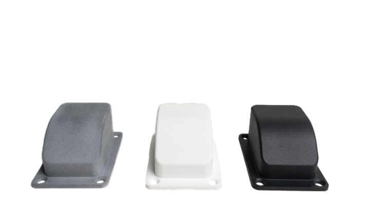 clear 3d printed part made from abs-like material