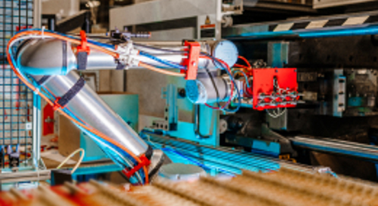 Robotic arm block prep machine