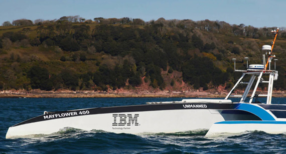 Mayflower autonomous ship. Photo courtesy IBM.