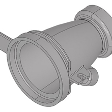 pièce injection modélisée