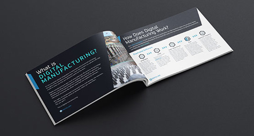 Booklet of a digital manufacturing guide from Protolabs