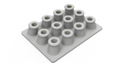 Flexible 3D-printed part