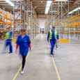 People working in warehouse