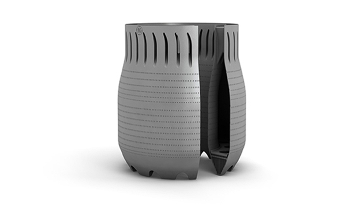 metal 3d printed part with internal channels