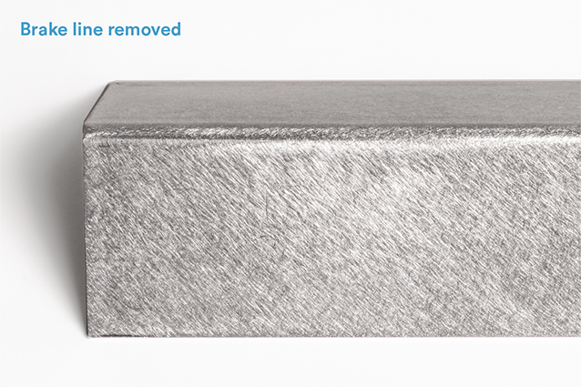 A direct oscillating sanding device can remove brake lines.