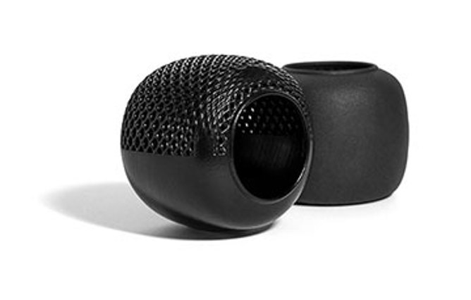 Black 3D printed parts