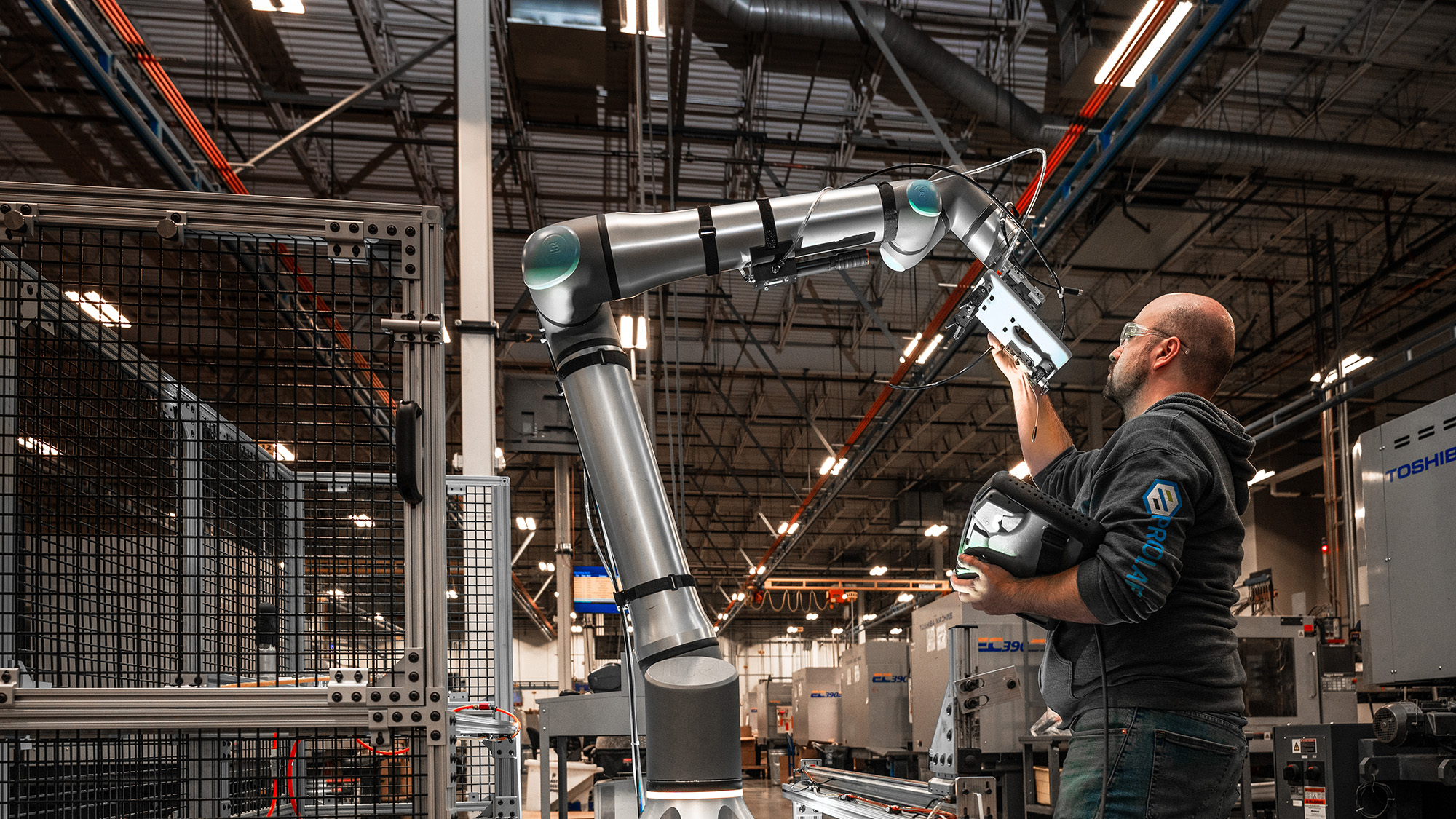 Cobots that work alongside human operators are an example of Industry 5.0 in practice.