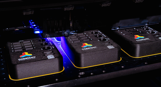 UV printing for IM parts