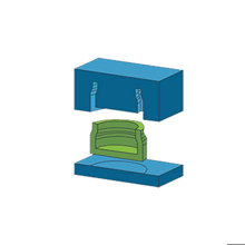 Green blue part illustration