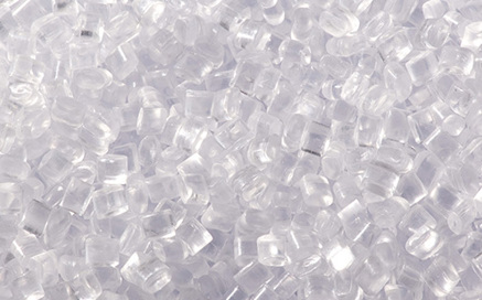 HDPE resin pellets closeup